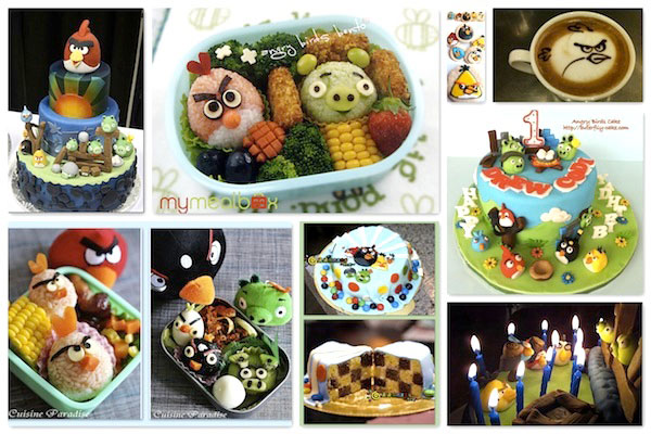 food related to angry birds