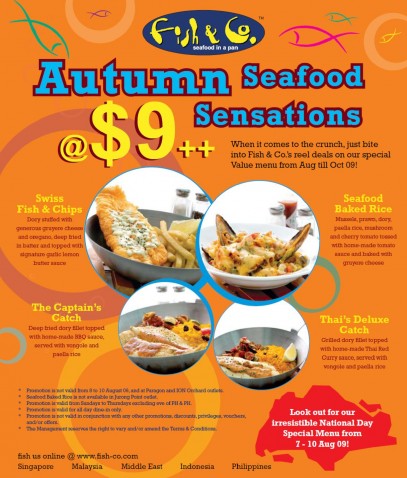 Fish & Co. $9 Autumn Seafood Sensations