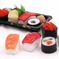 Sushi candles