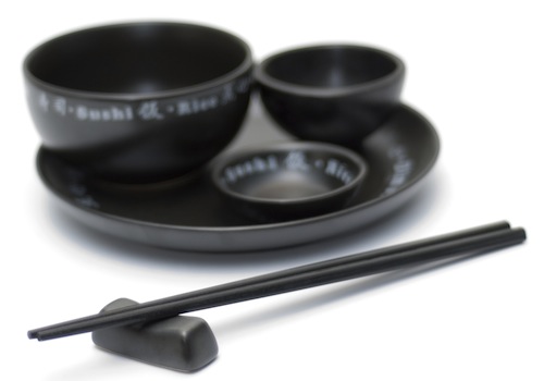 chopsticks and bowl