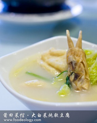 大白菜炖软豆腐 莆田菜馆